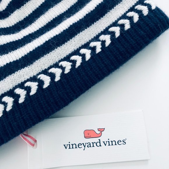 VINEYARD VINES Nautical Navy/White Stripe Hat L/XL - Picture 2 of 4
